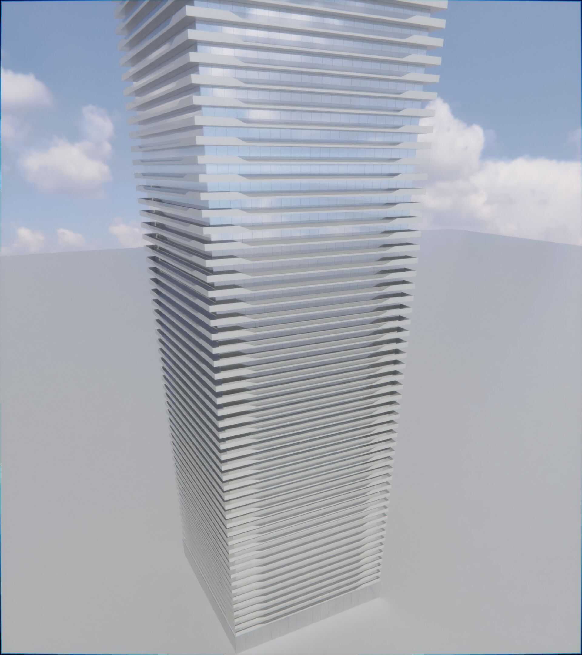 Parametric Building 1a12 3D model_8