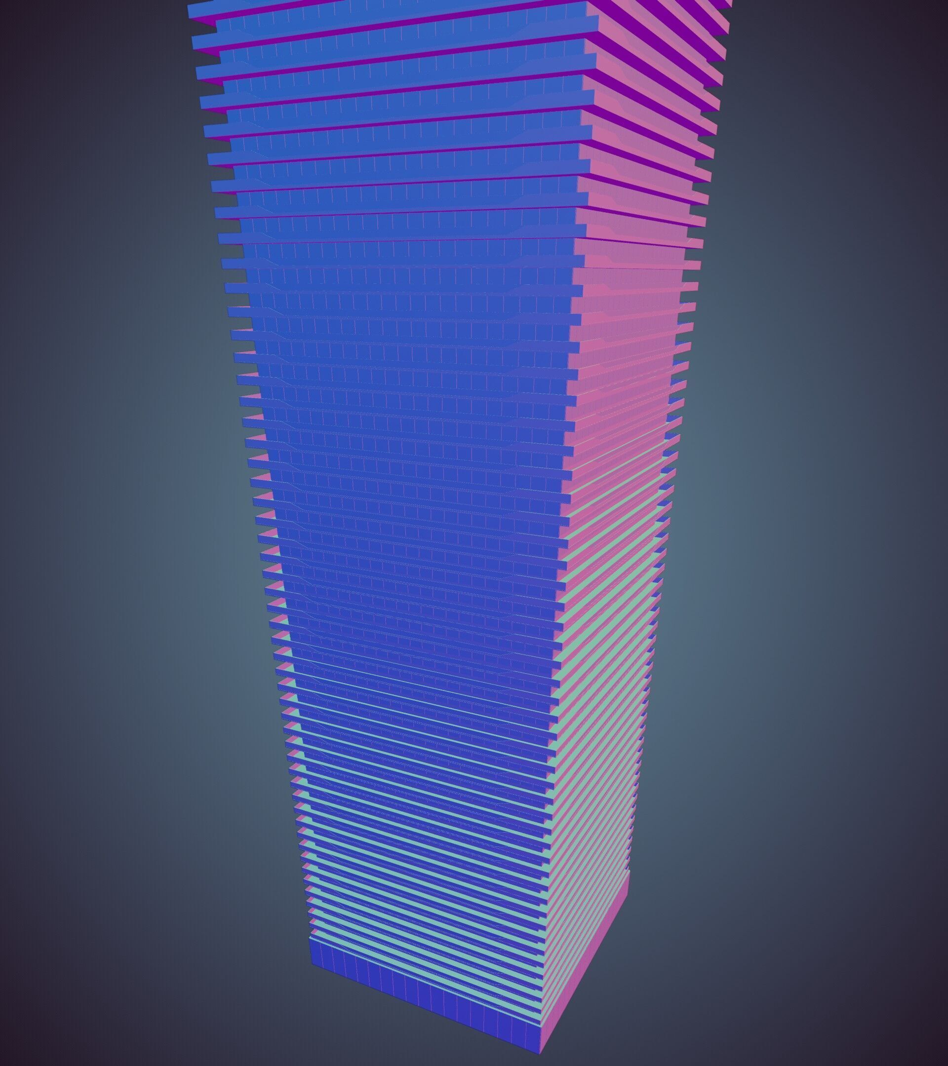 Parametric Building 1a12 3D model_36
