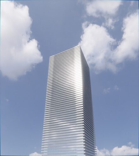 Parametric Building 1a12 3D model 7