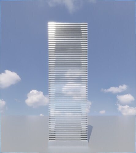 Parametric Building 1a12 3D model 2
