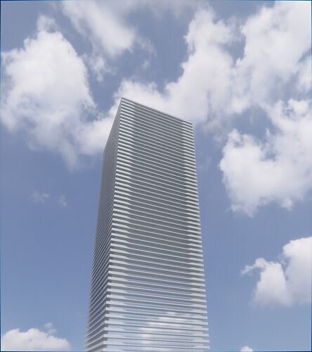 Parametric Building 1a12 3D model 6
