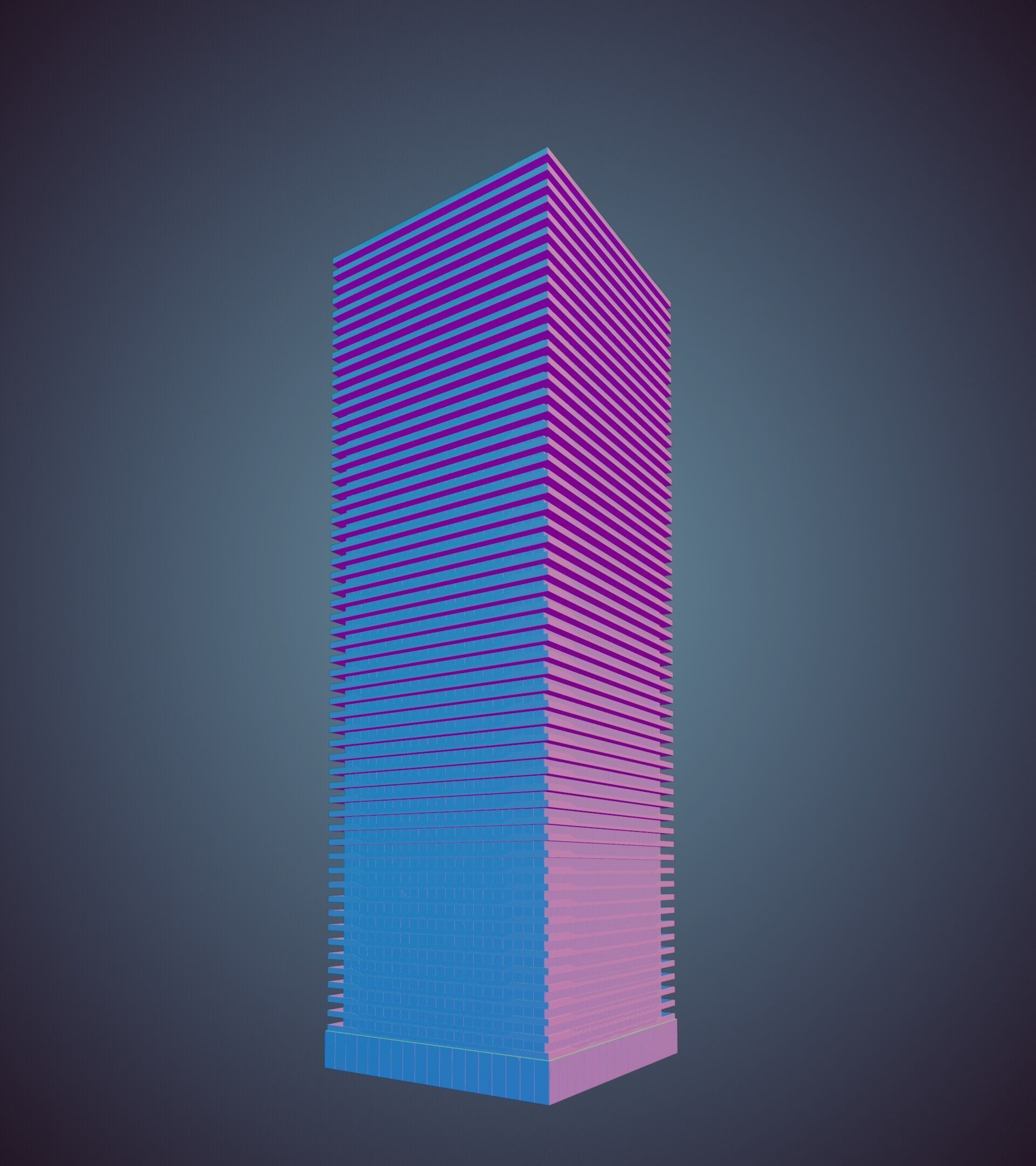 Parametric Building 1a12 3D model_30