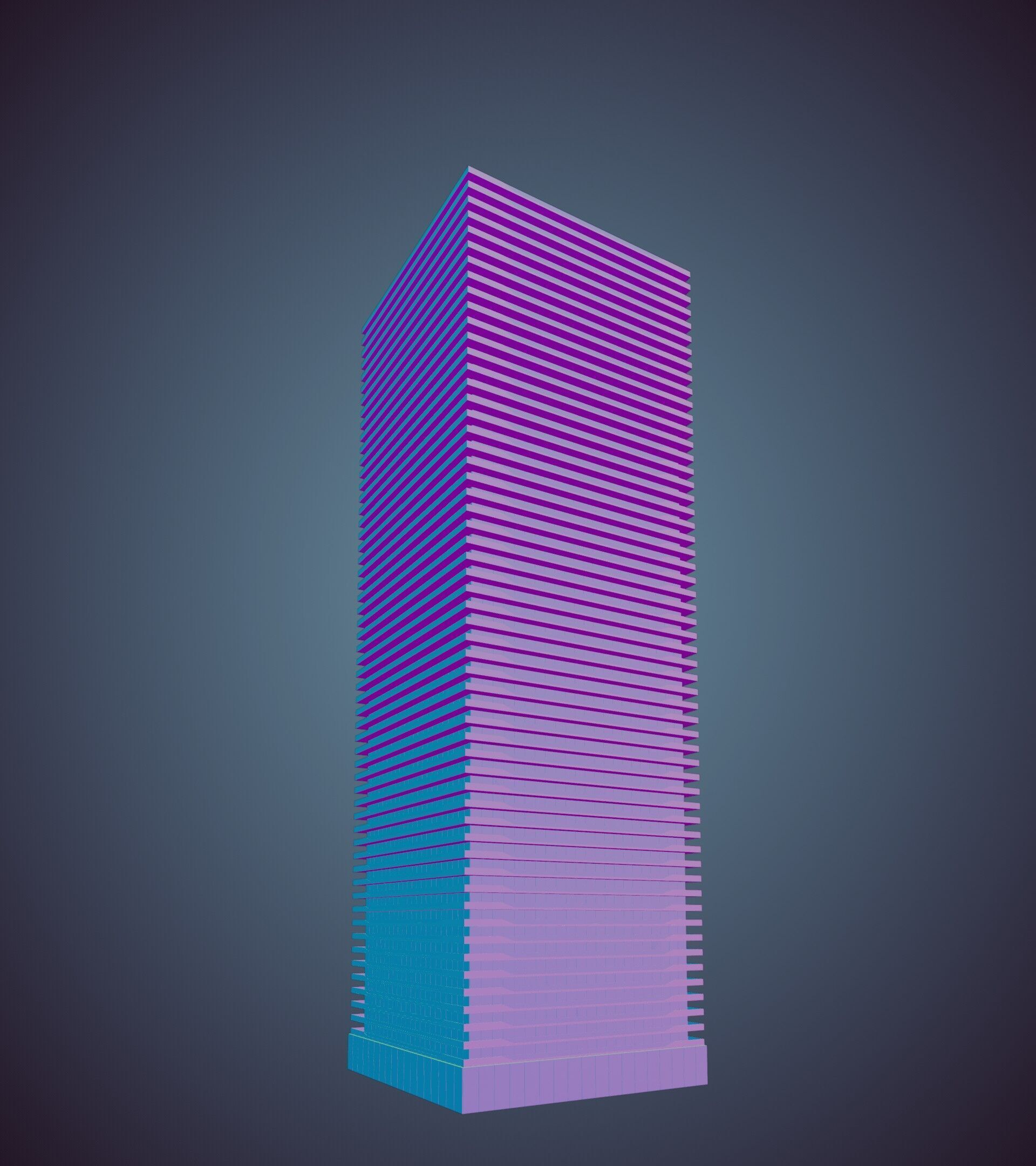 Parametric Building 1a12 3D model_29