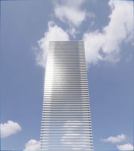 Parametric Building 1a12 3D model 5