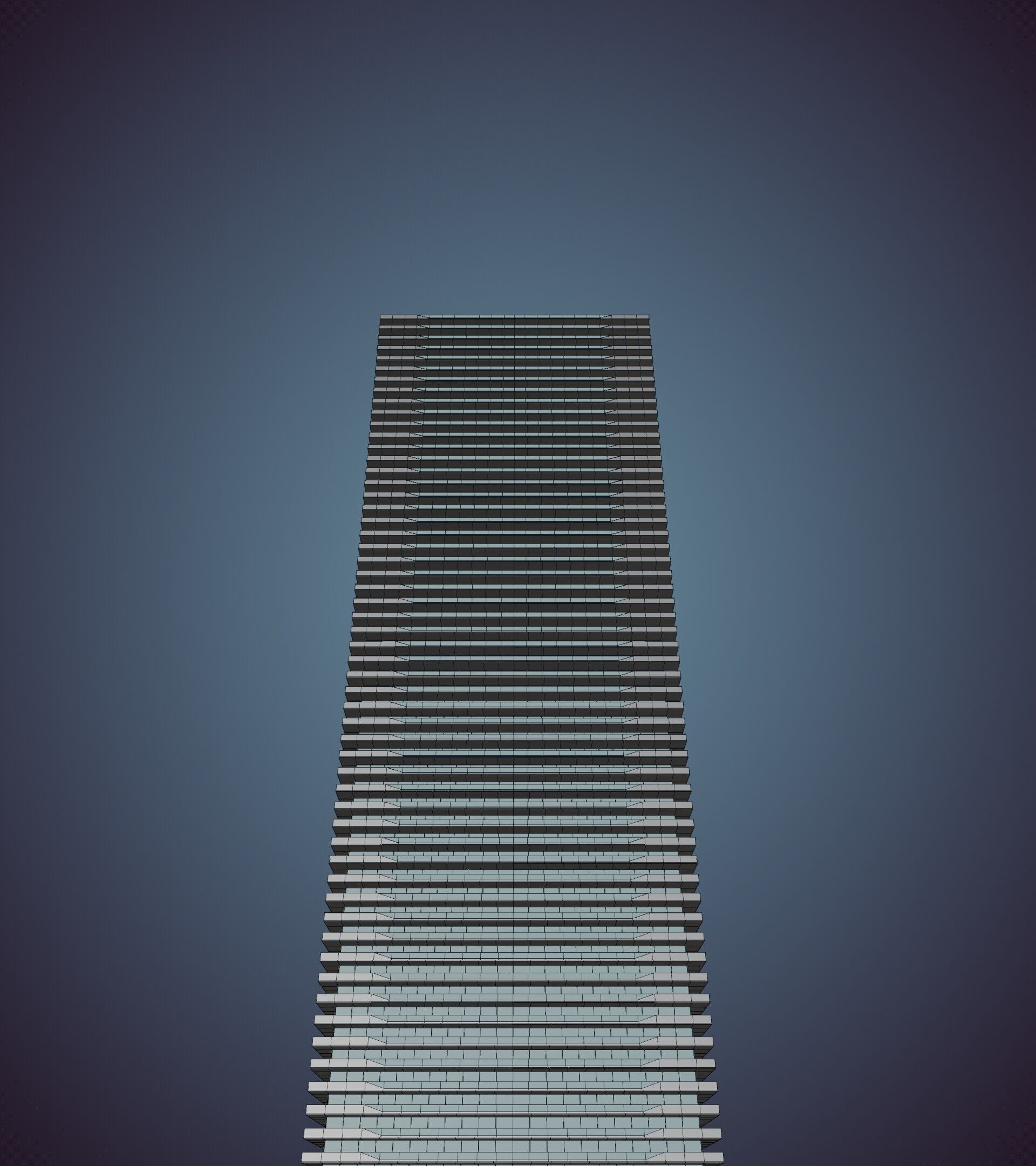 Parametric Building 1a12 3D model_44