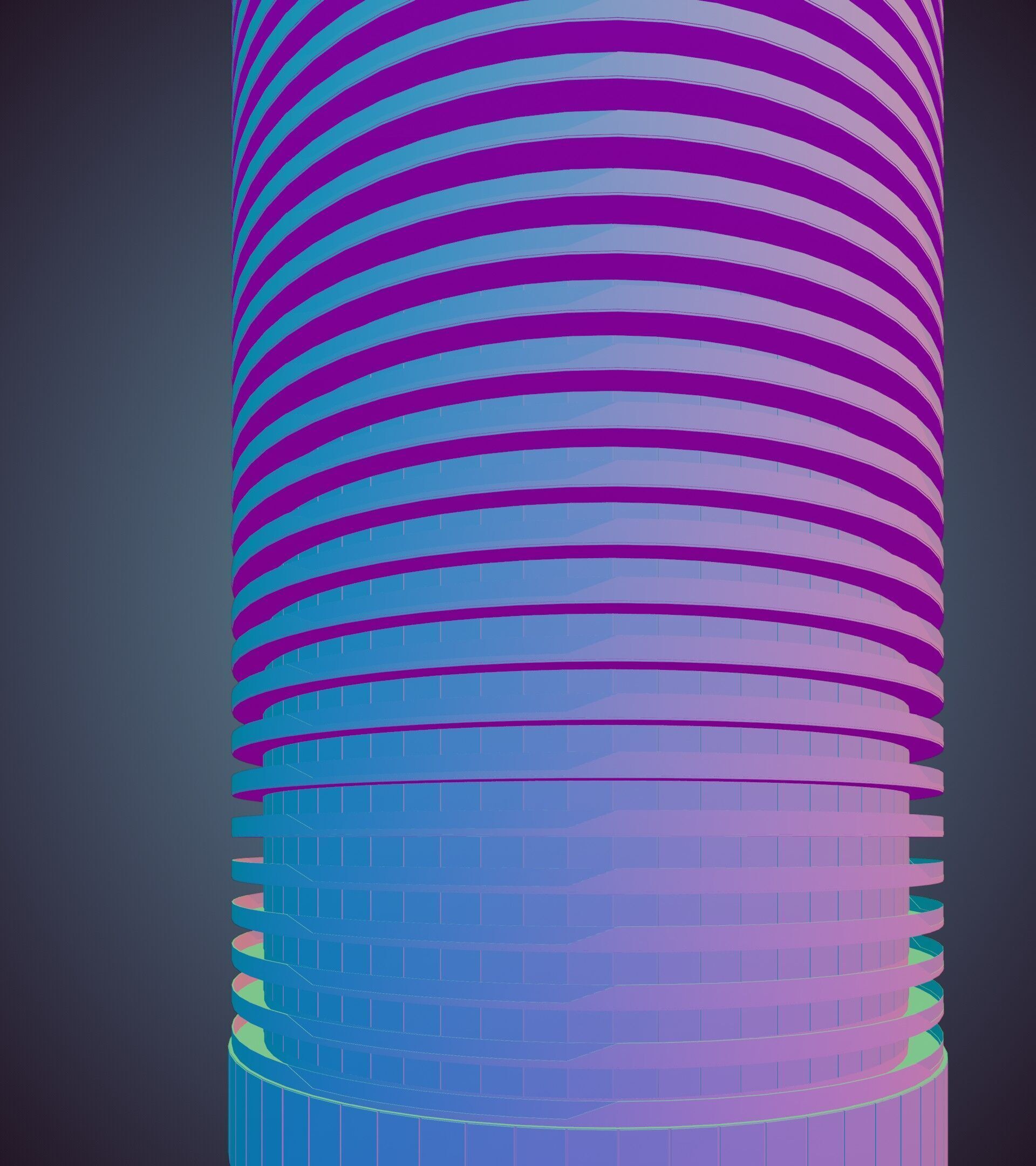 Parametric Building 1b12 3D model_39