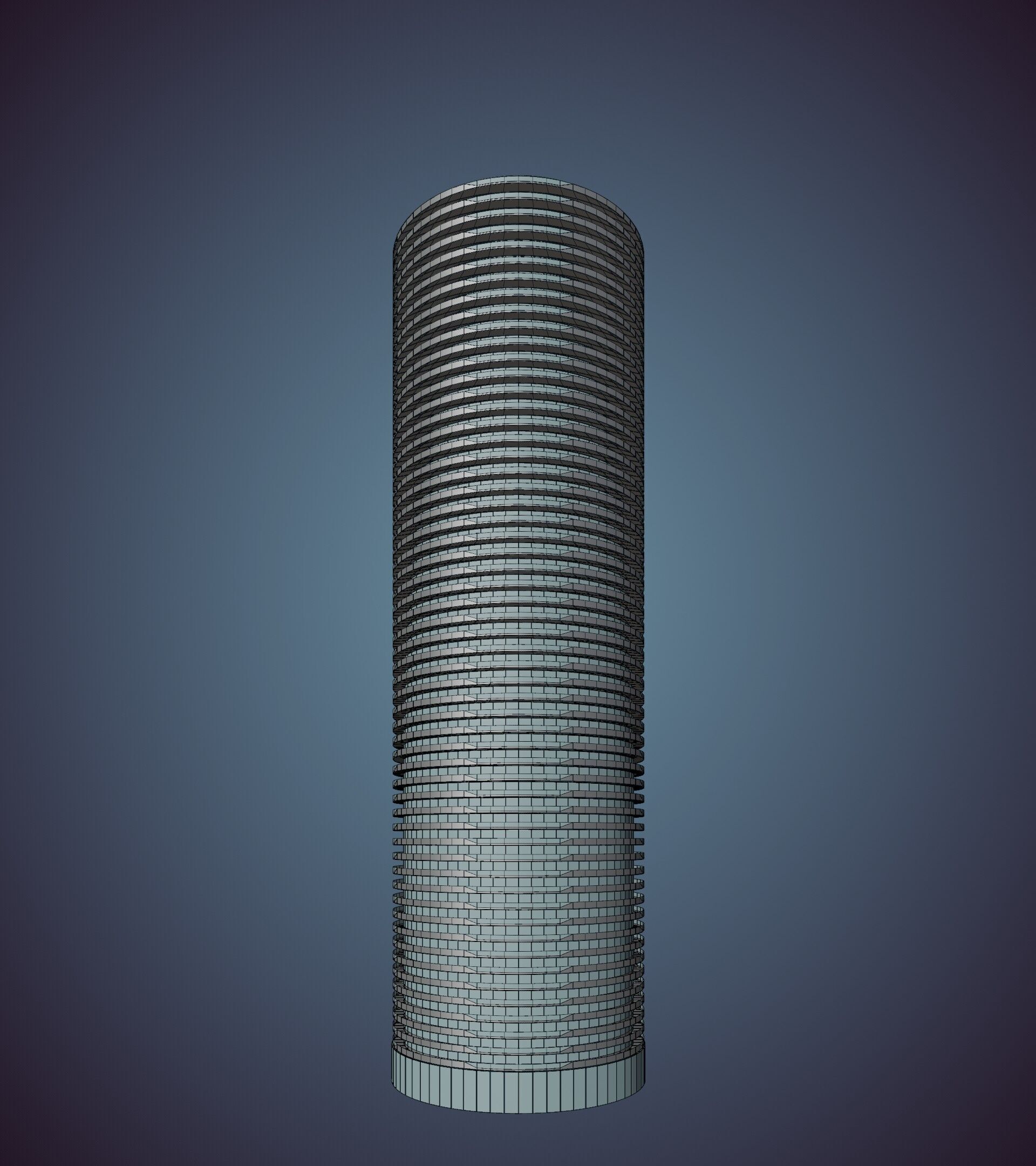 Parametric Building 1b12 3D model_42