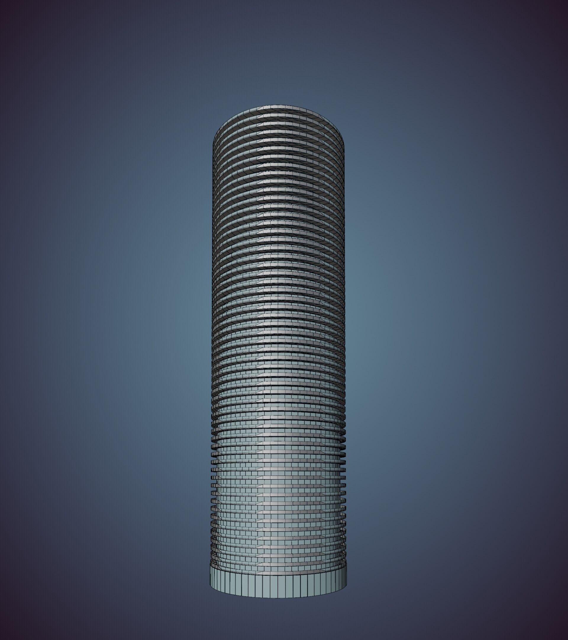 Parametric Building 1b12 3D model_41