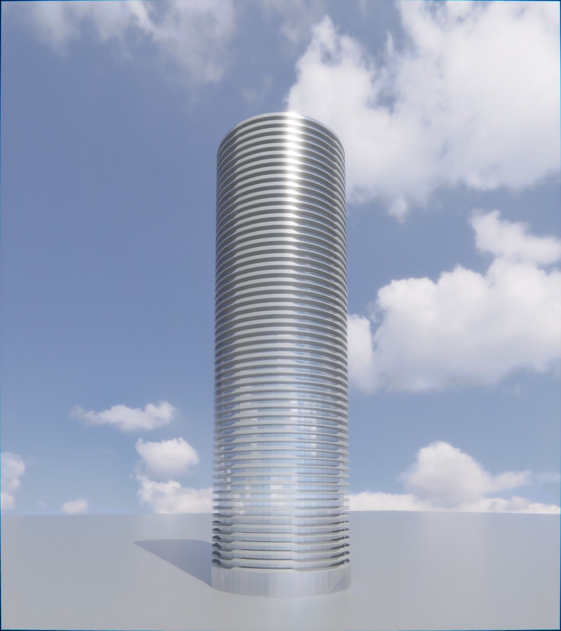 Parametric Building 1b12 3D model_2