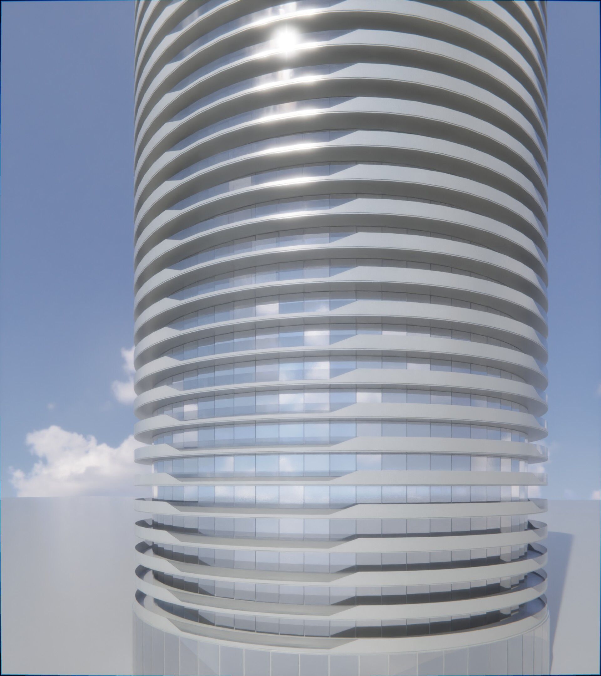 Parametric Building 1b12 3D model_12