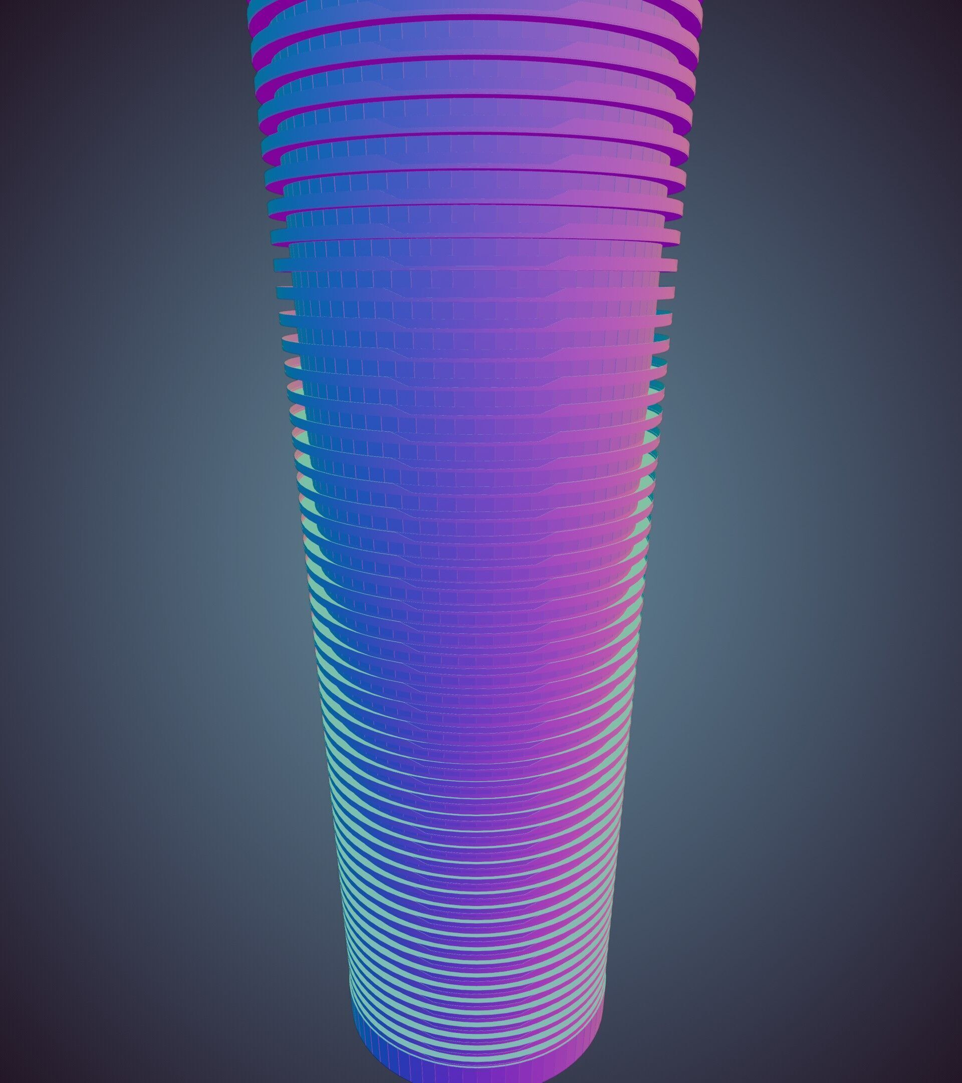 Parametric Building 1b12 3D model_34