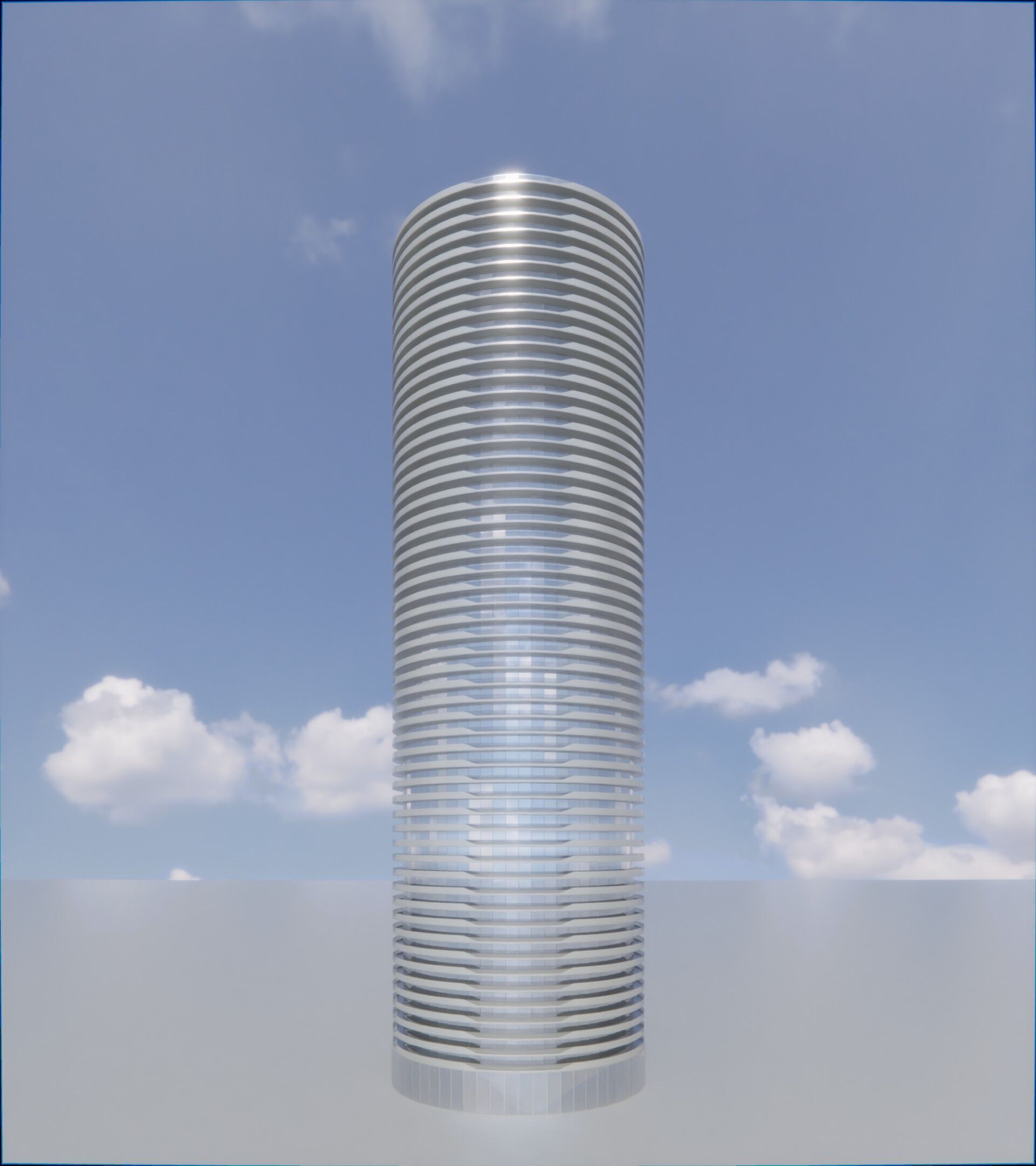 Parametric Building 1b12 3D model_1