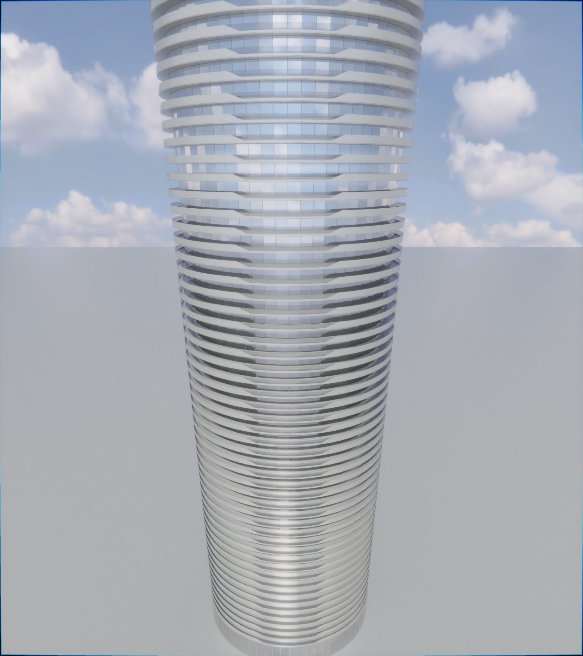 Parametric Building 1b12 3D model_7