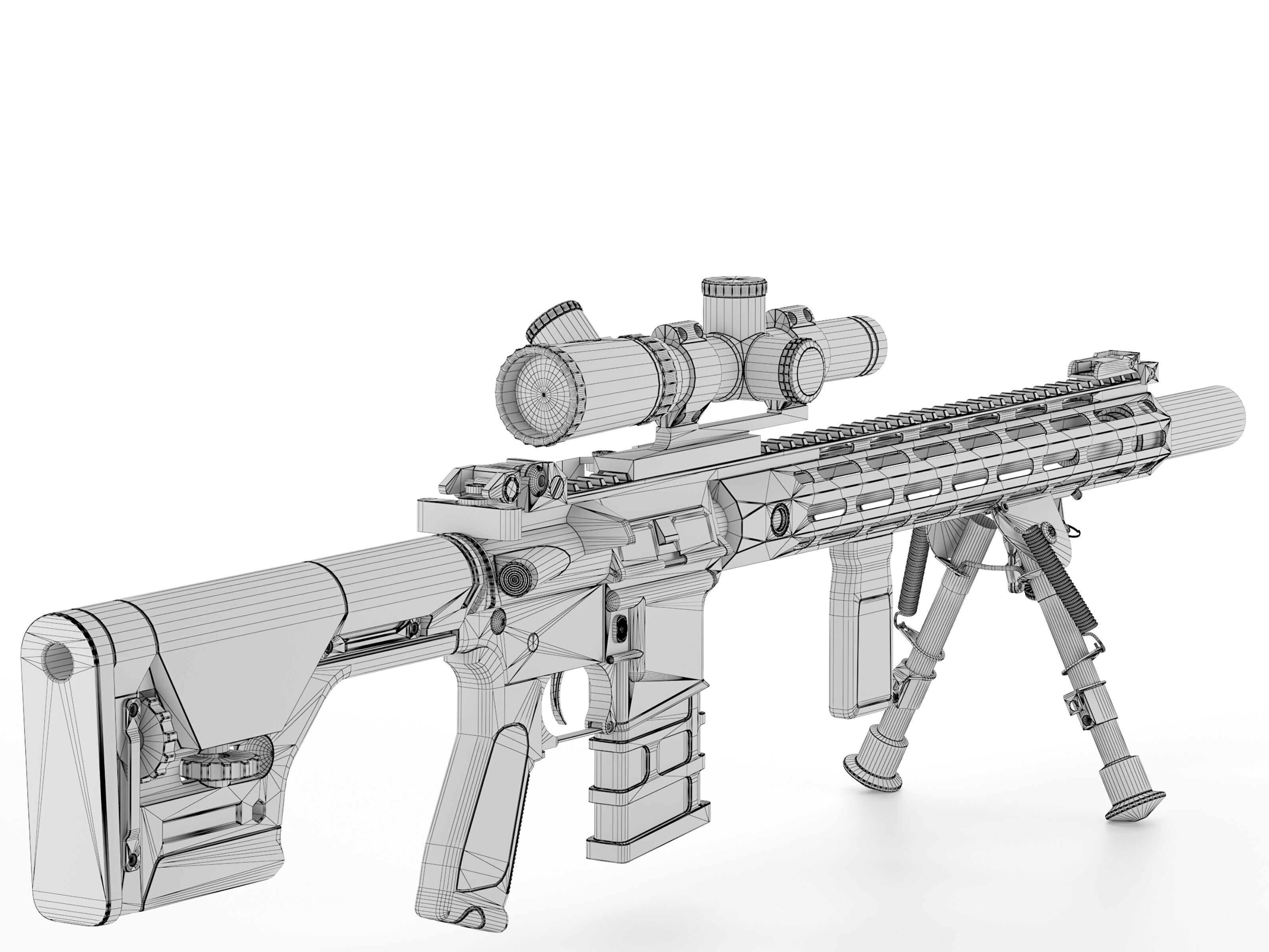 A and K Specialized DMR3 Low-poly 3D model_8