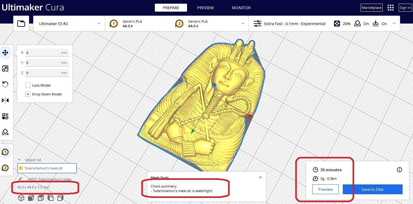 TUTANKHAMUN ARTIFACT ANCIENT EGYPT M04 3D print model_6