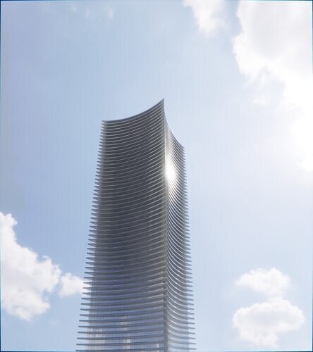 Parametric Building 1c12 3D model 6