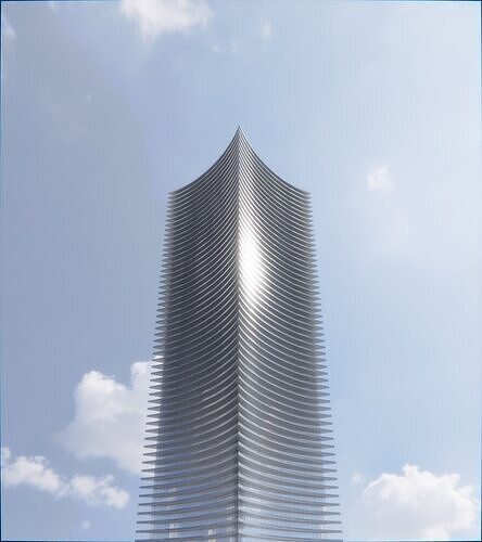 Parametric Building 1c12 3D model 5