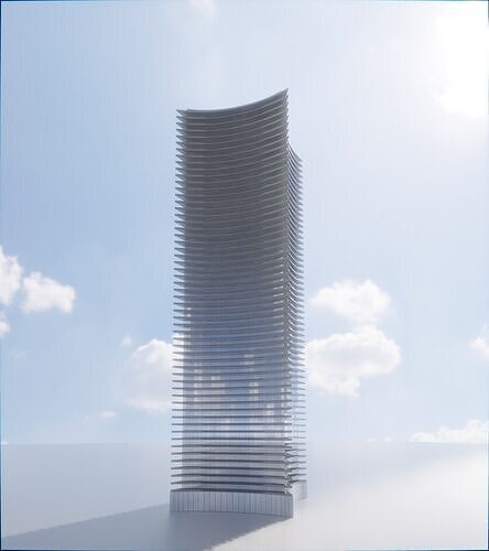 Parametric Building 1c12 3D model 3
