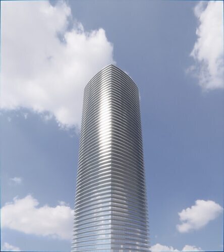 Parametric Building 1d12 3D model 5