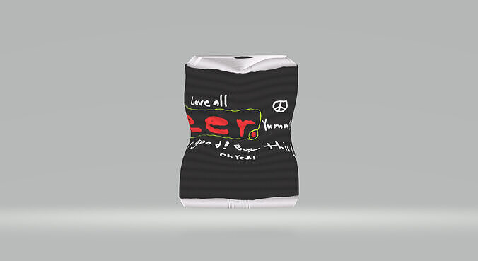 Bent Can Free 3D model