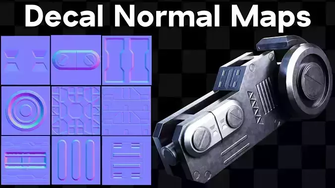 Sci-Fi Decal Normal Maps Texture Pack Texture