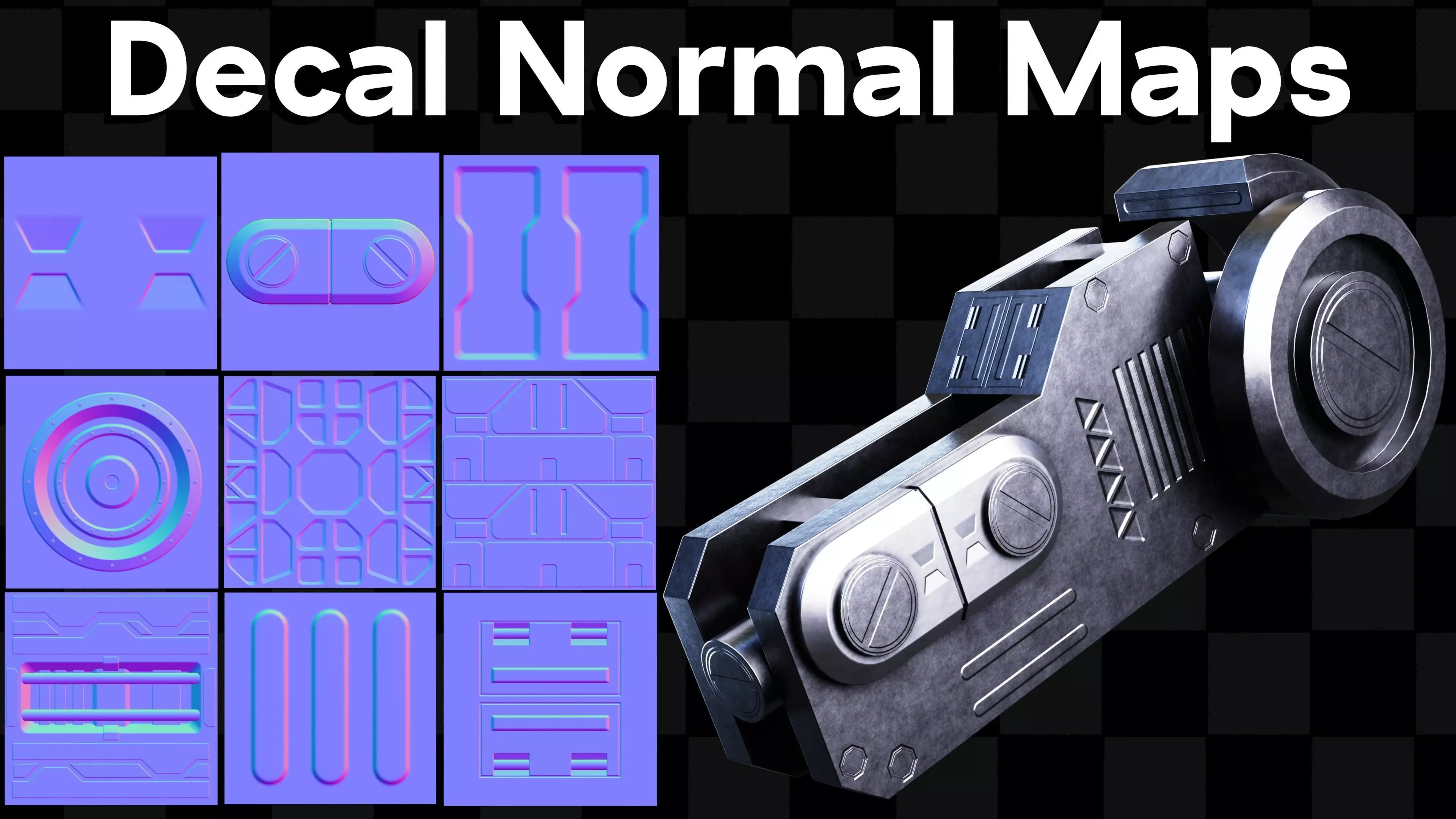 Sci-Fi Decal Normal Maps Texture Pack Texture_0