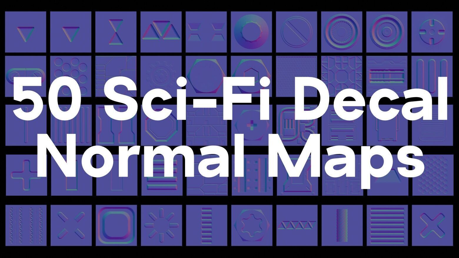 Sci-Fi Decal Normal Maps Texture Pack Texture_4