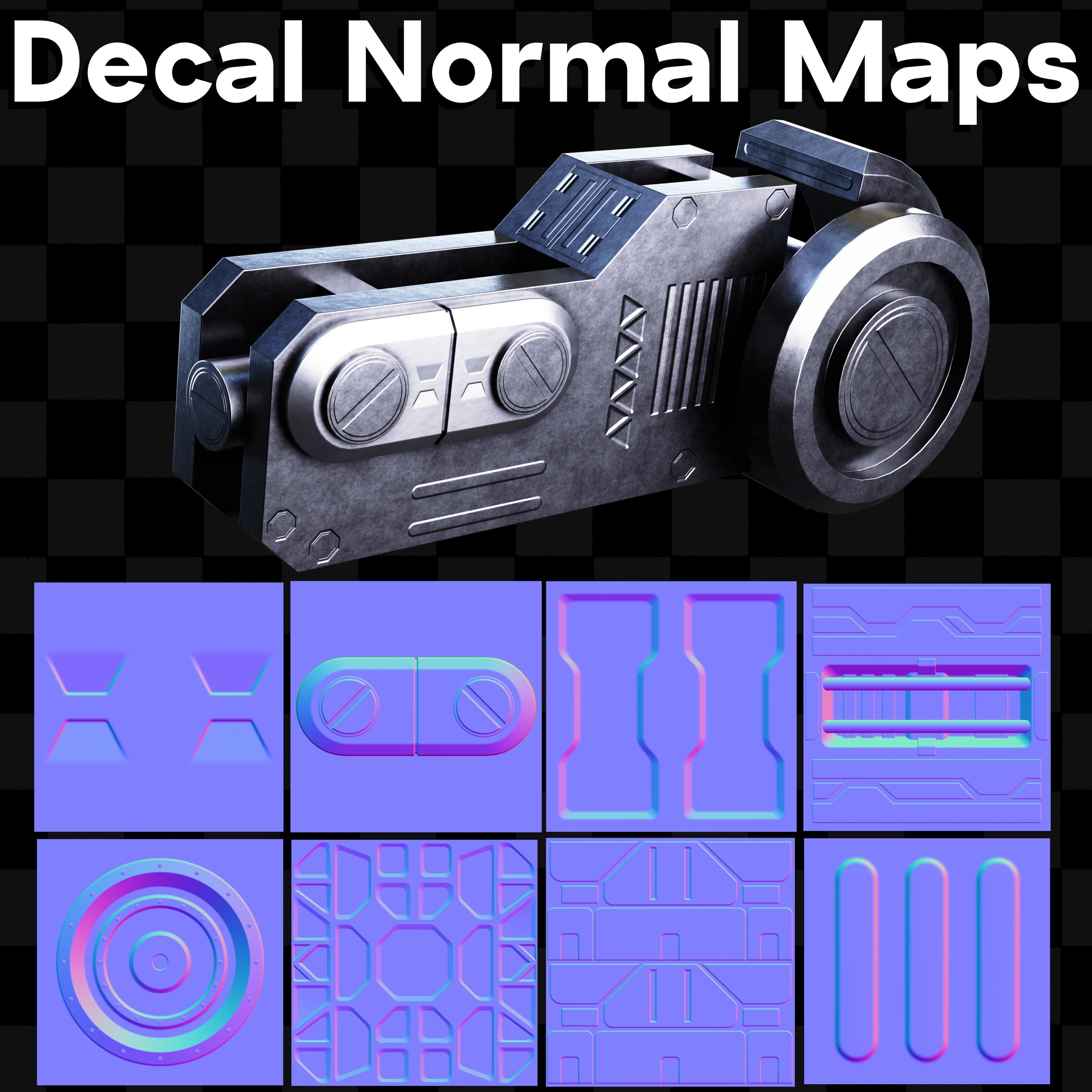 Sci-Fi Decal Normal Maps Texture Pack Texture_6