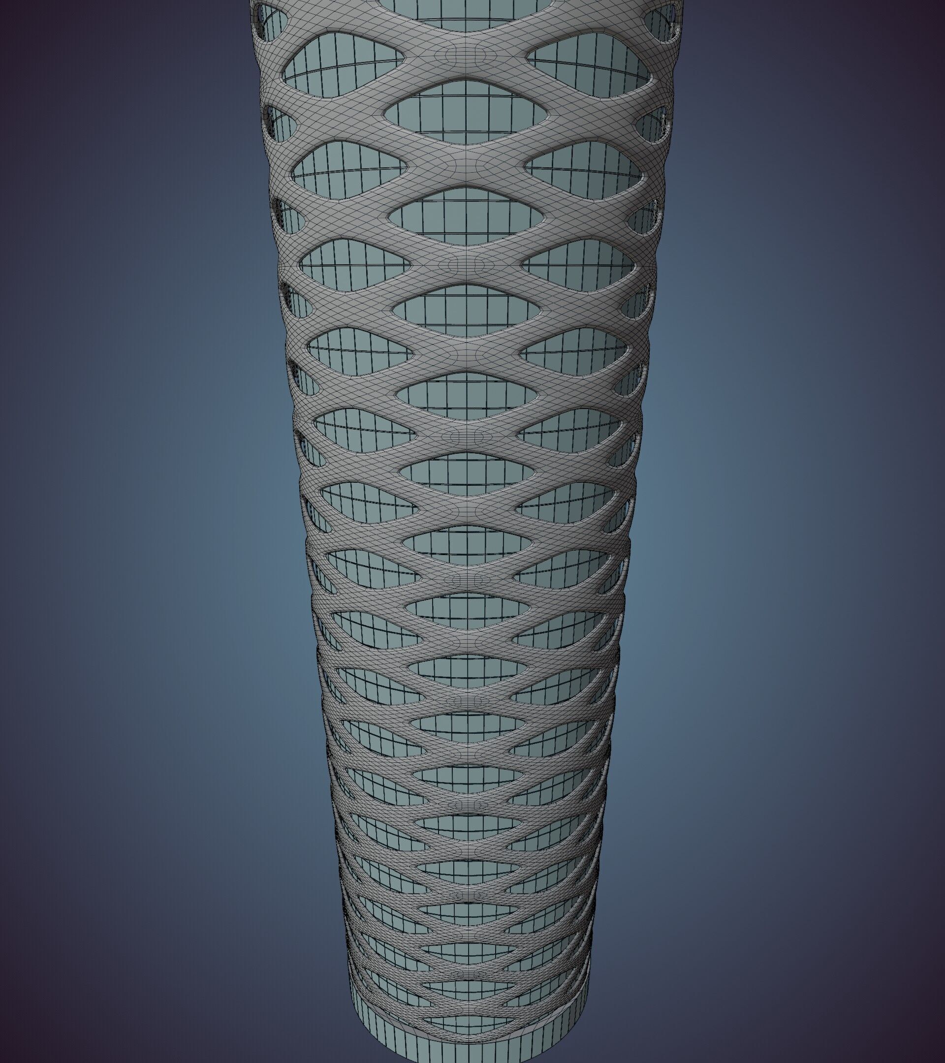 Parametric Building 1b13 3D model_47