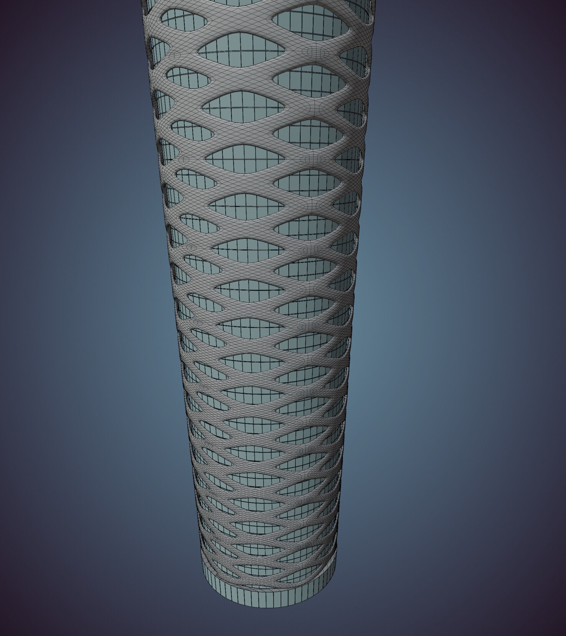 Parametric Building 1b13 3D model_48