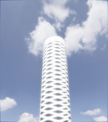 Parametric Building 1b13 3D model 7