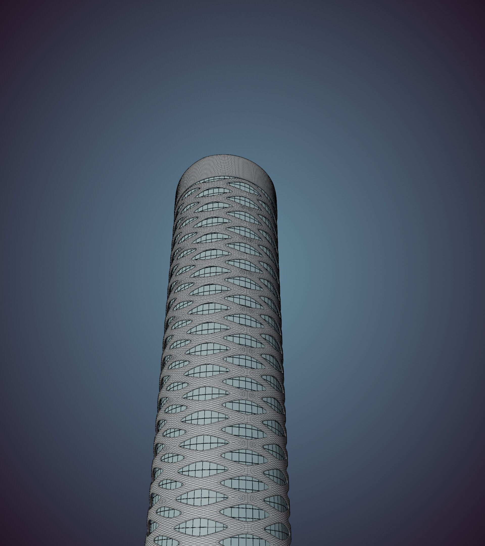 Parametric Building 1b13 3D model_45