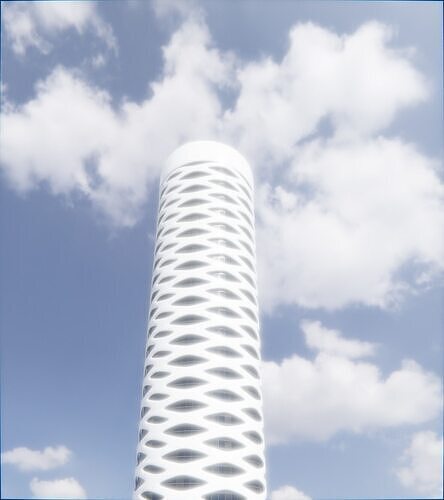 Parametric Building 1b13 3D model 6