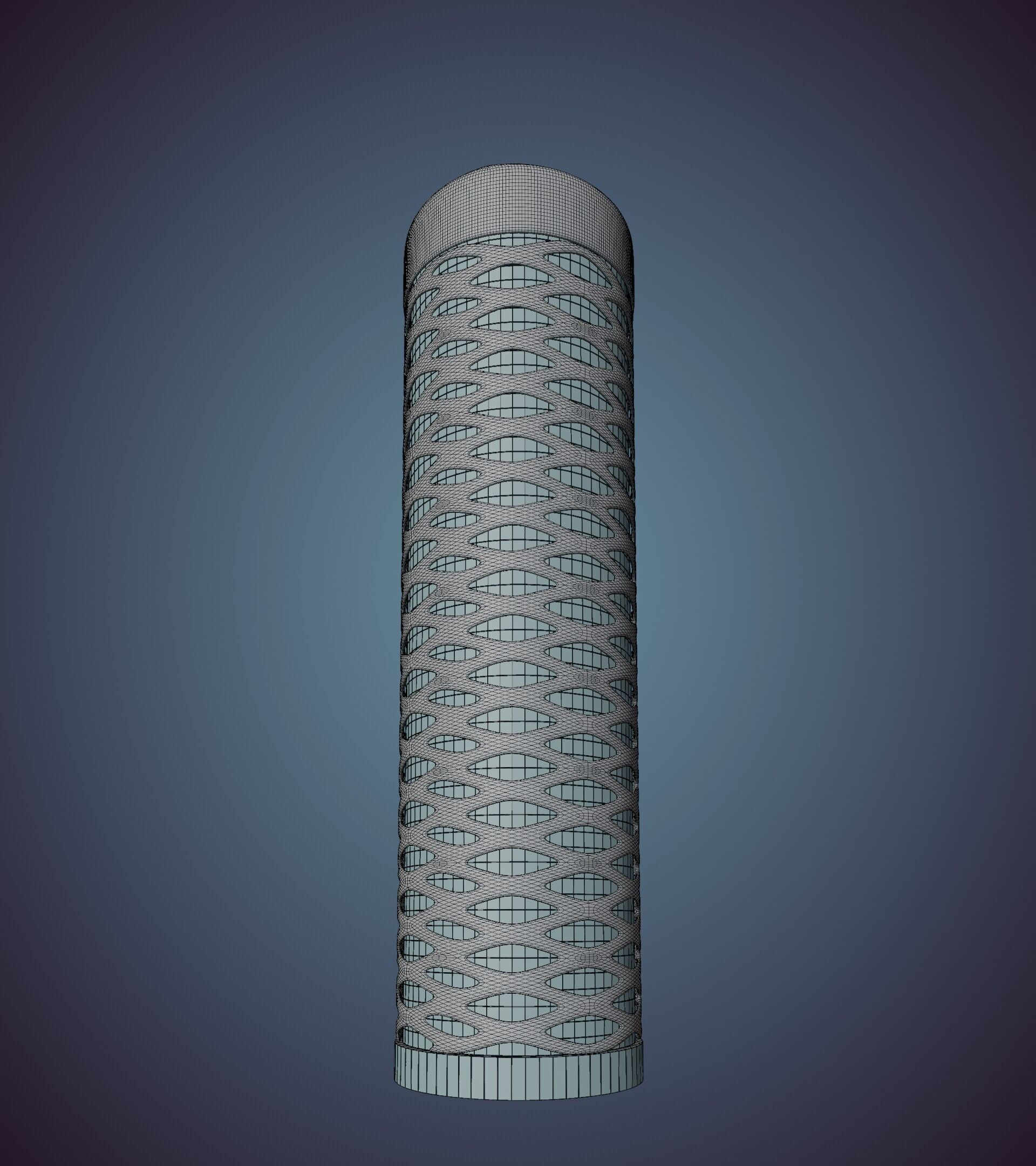Parametric Building 1b13 3D model_42