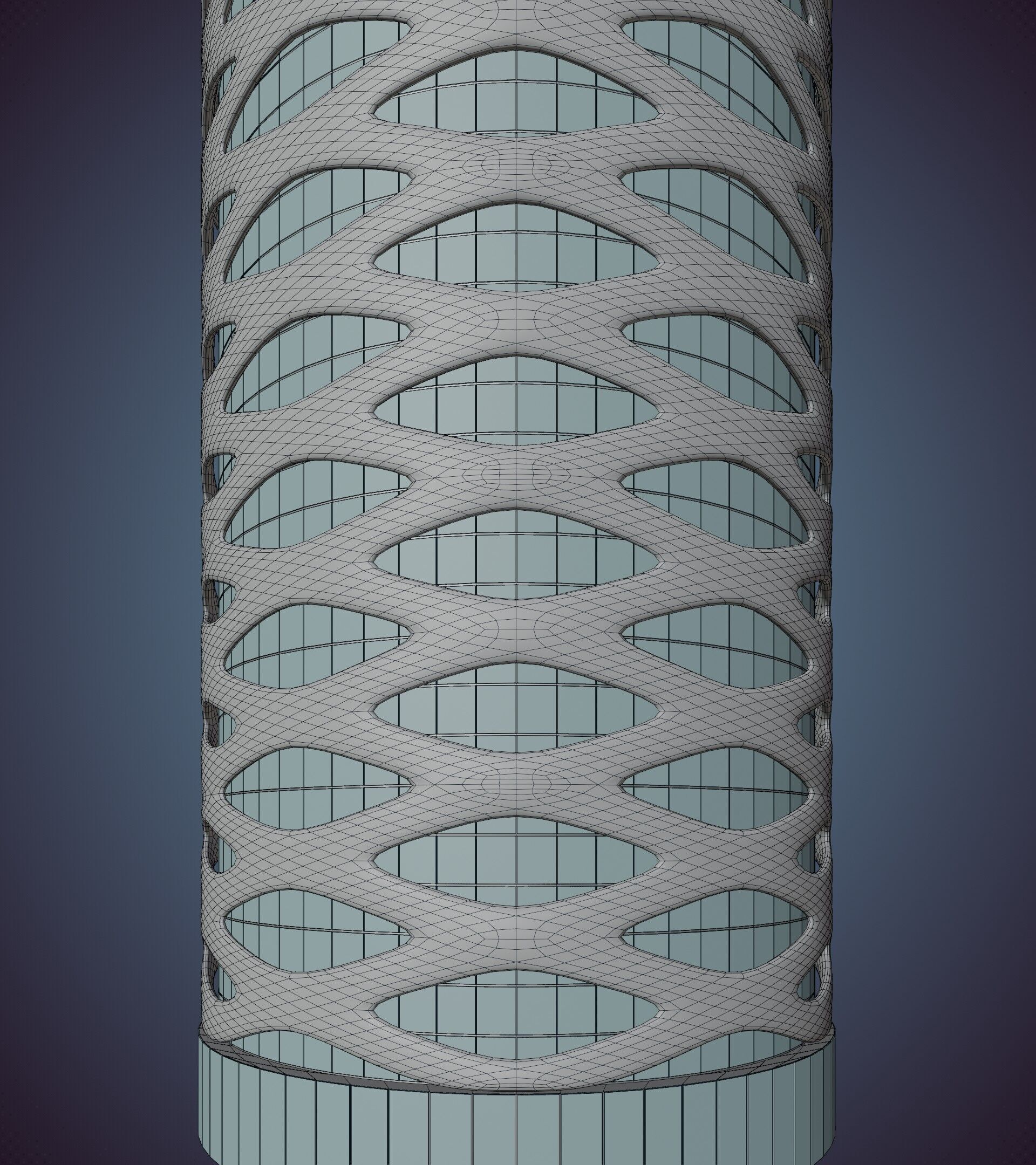 Parametric Building 1b13 3D model_50