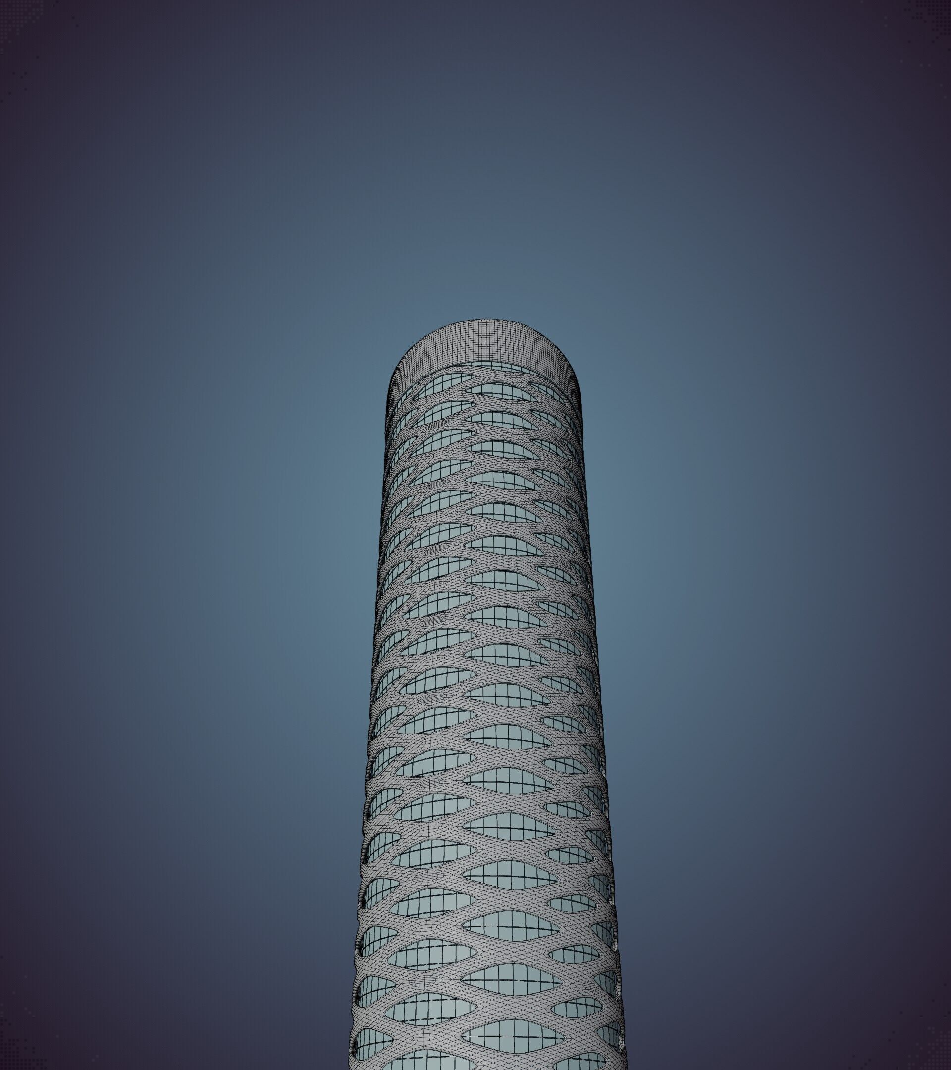 Parametric Building 1b13 3D model_46