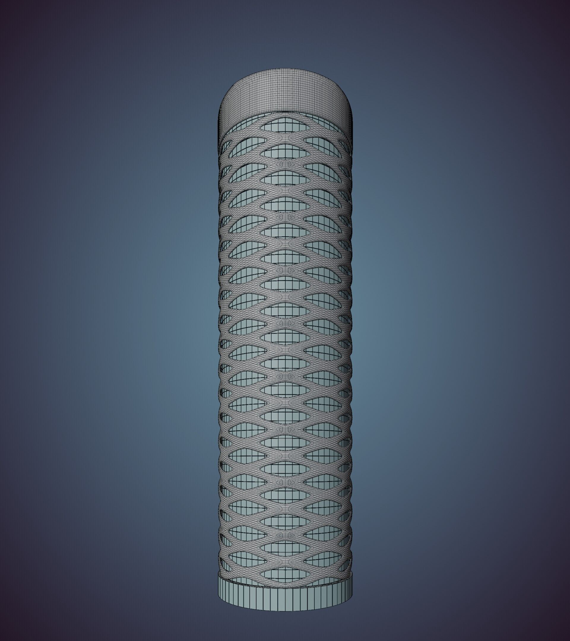 Parametric Building 1b13 3D model_41