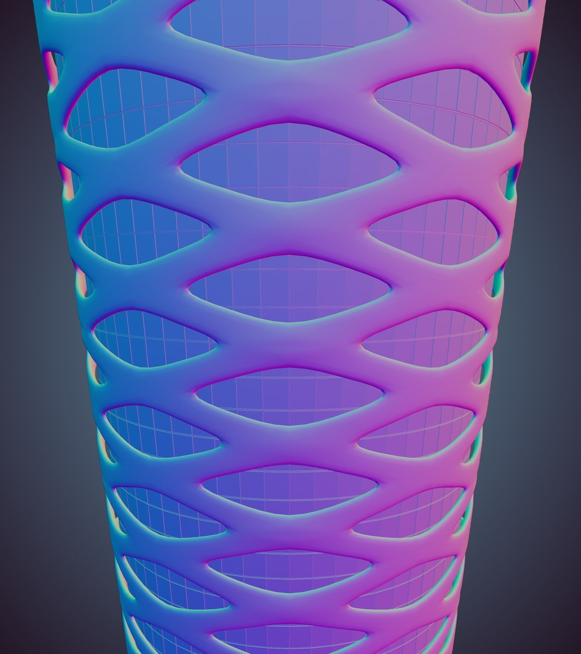 Parametric Building 1b13 3D model_40