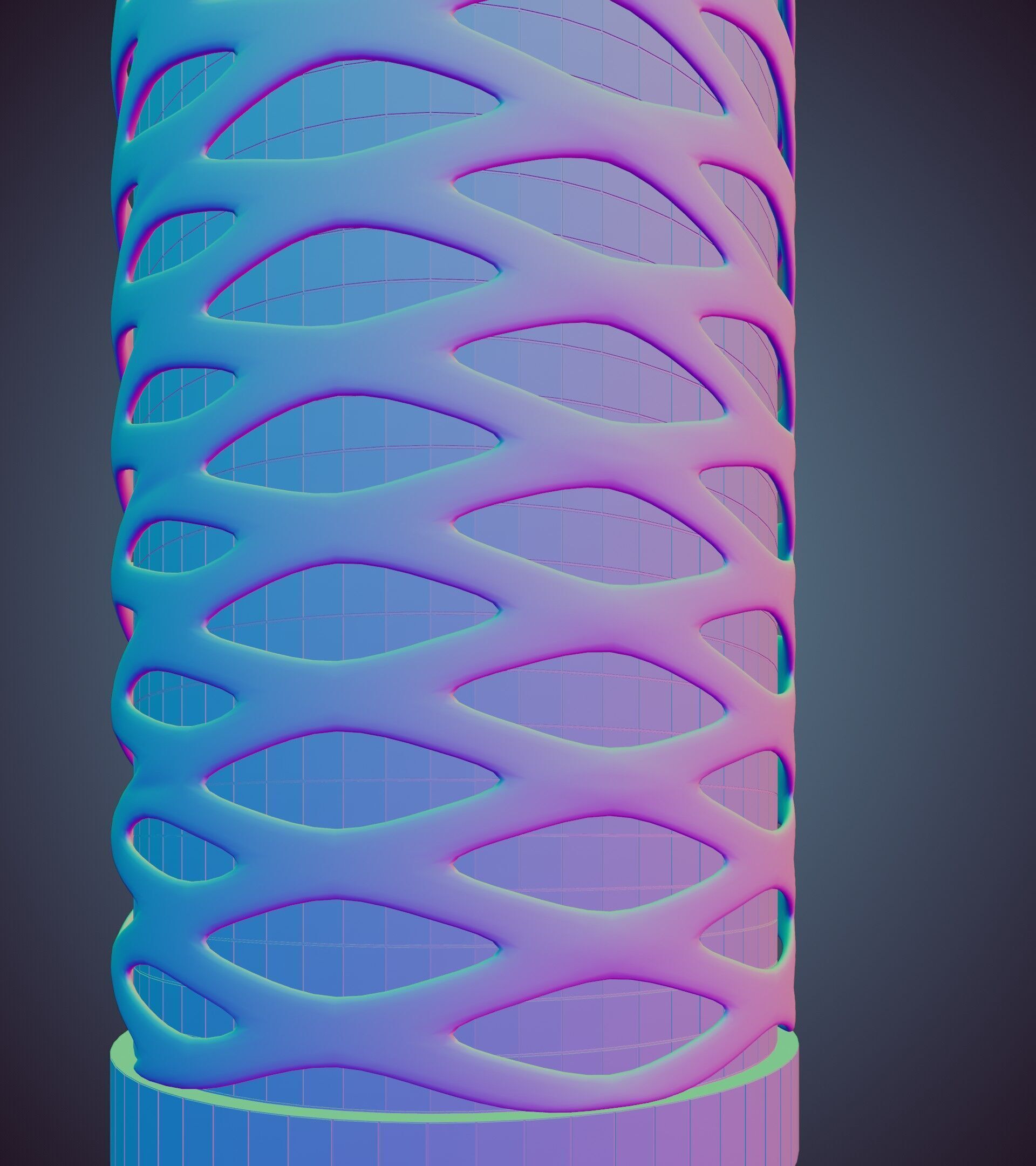 Parametric Building 1b13 3D model_38