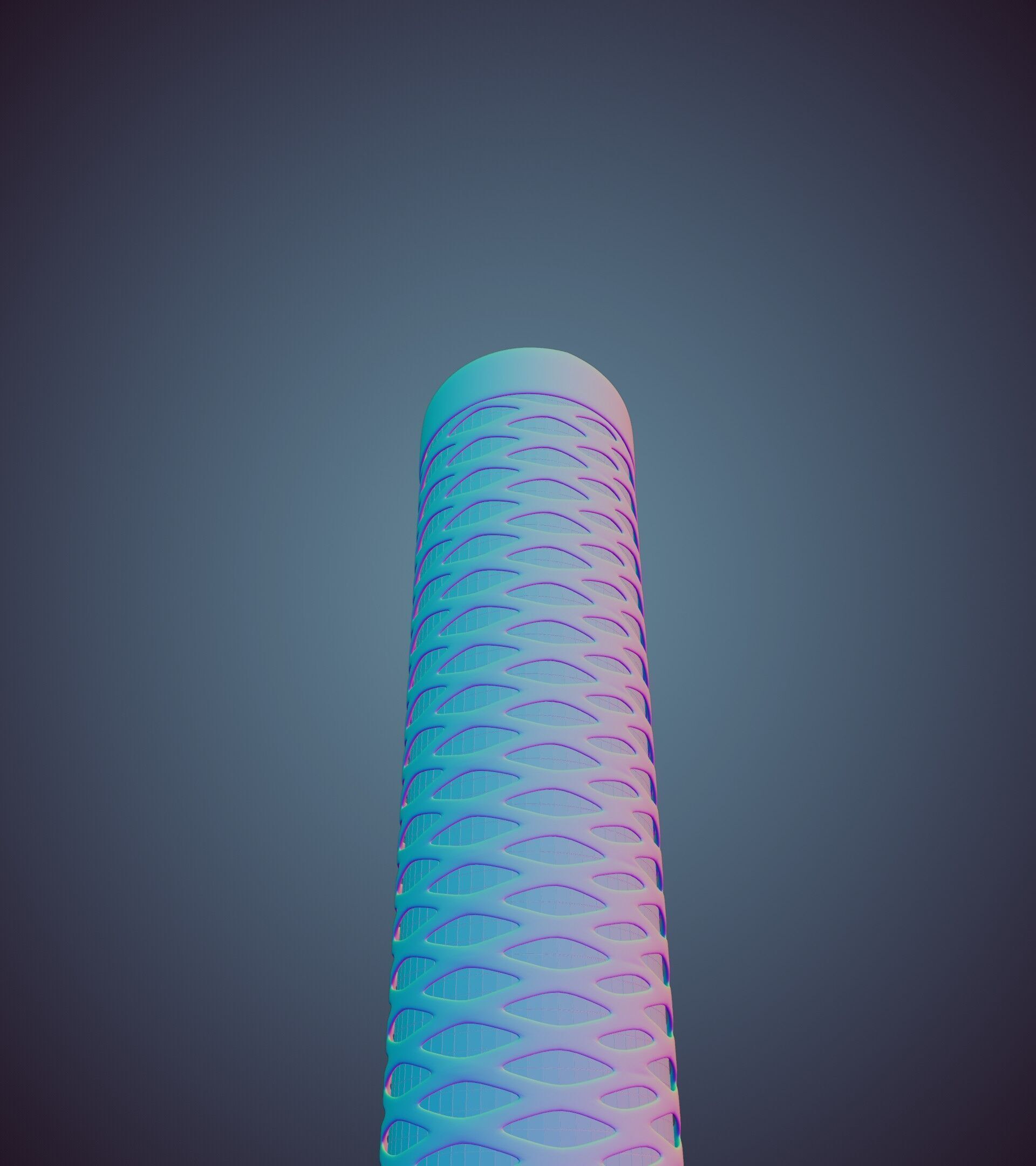 Parametric Building 1b13 3D model_33