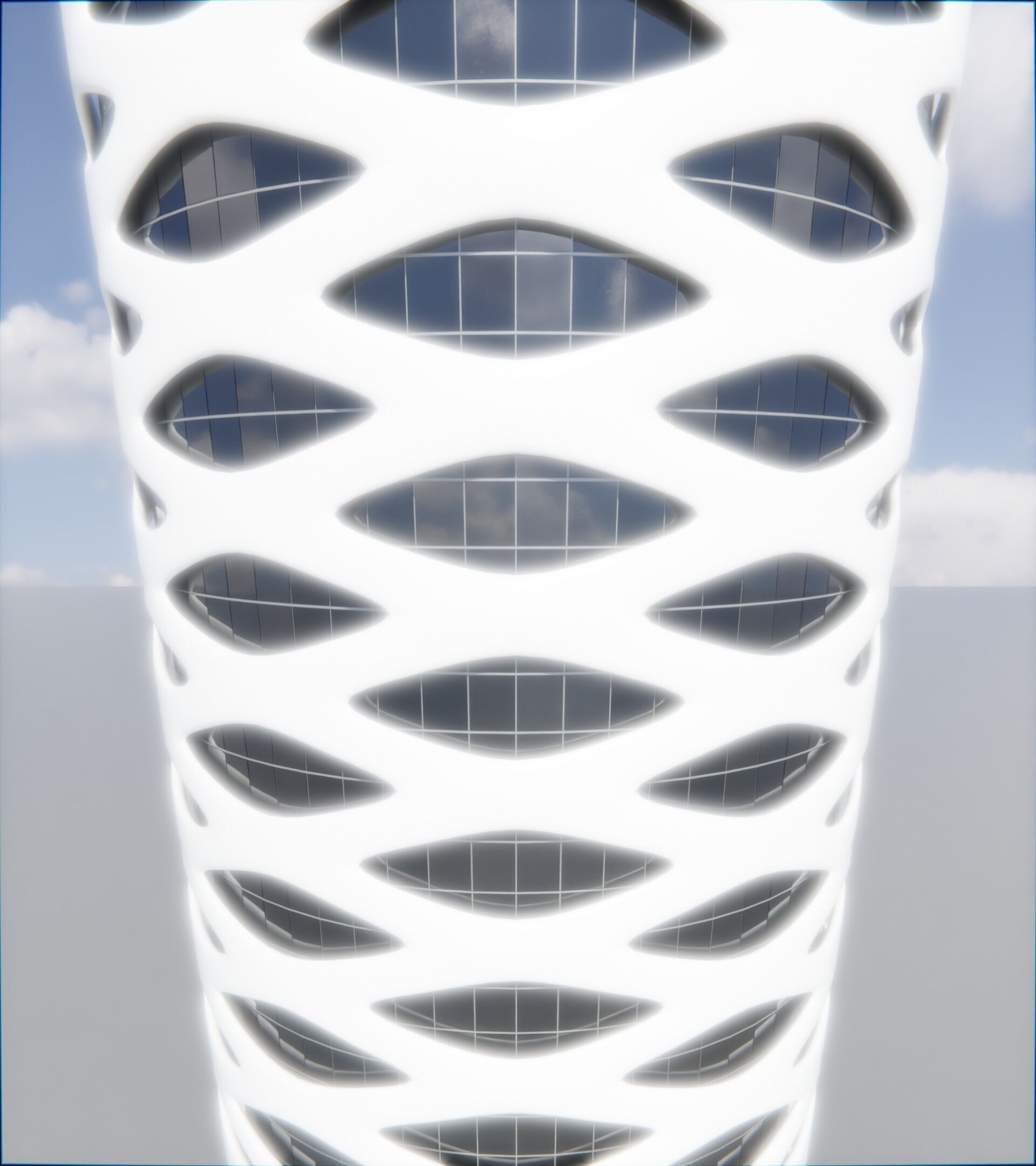 Parametric Building 1b13 3D model_13