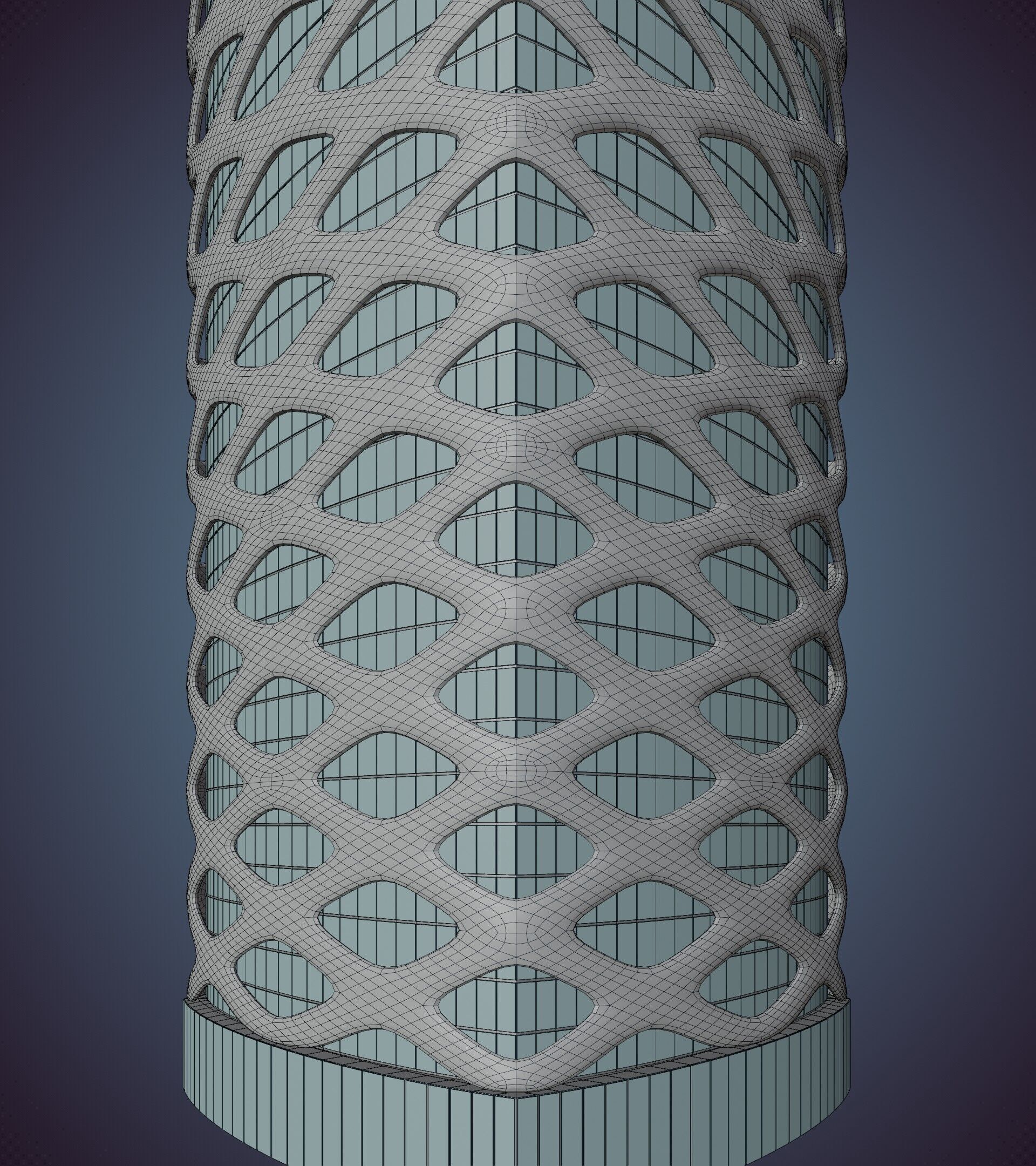 Parametric Building 1d13 3D model_50
