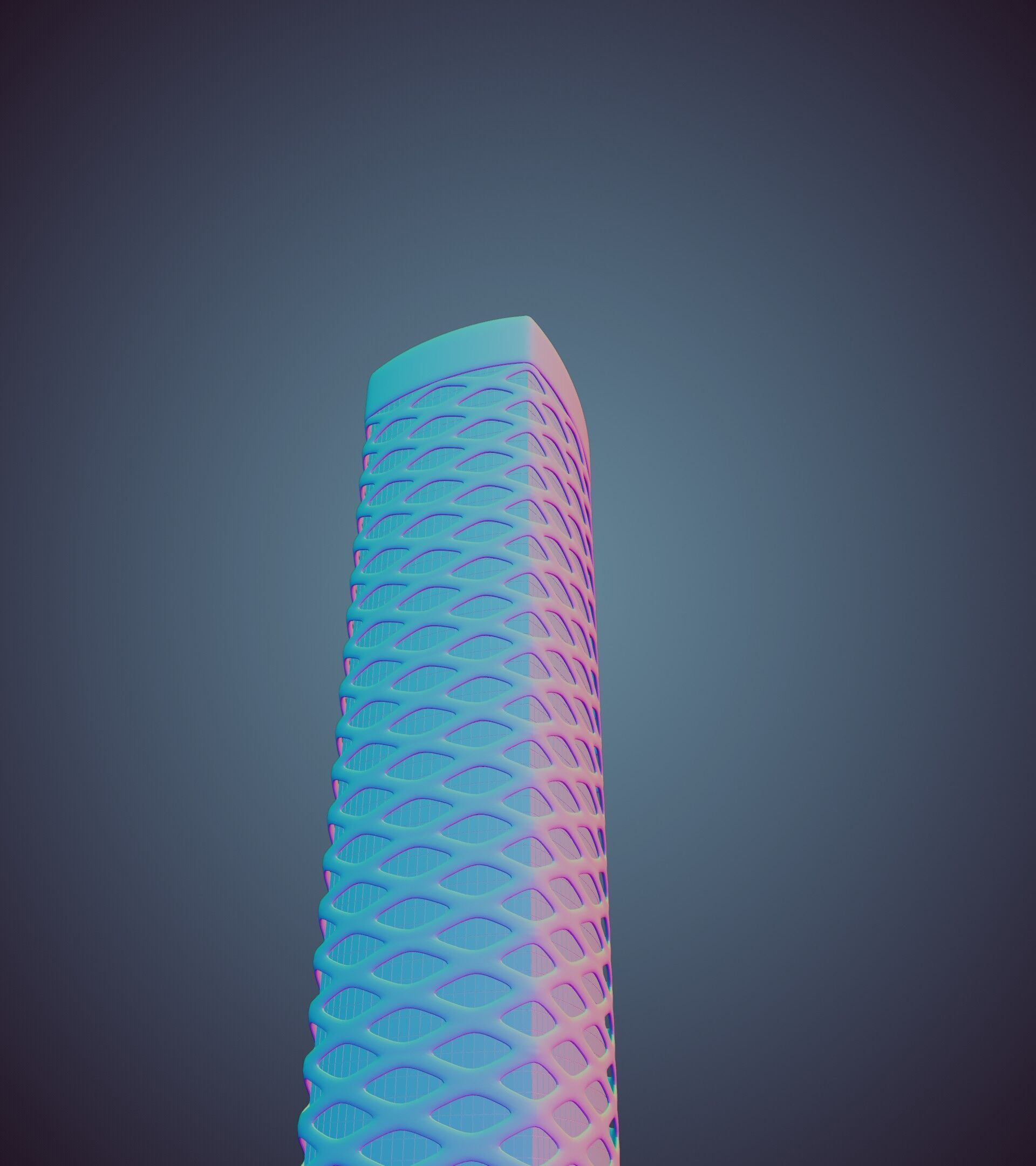 Parametric Building 1d13 3D model_32