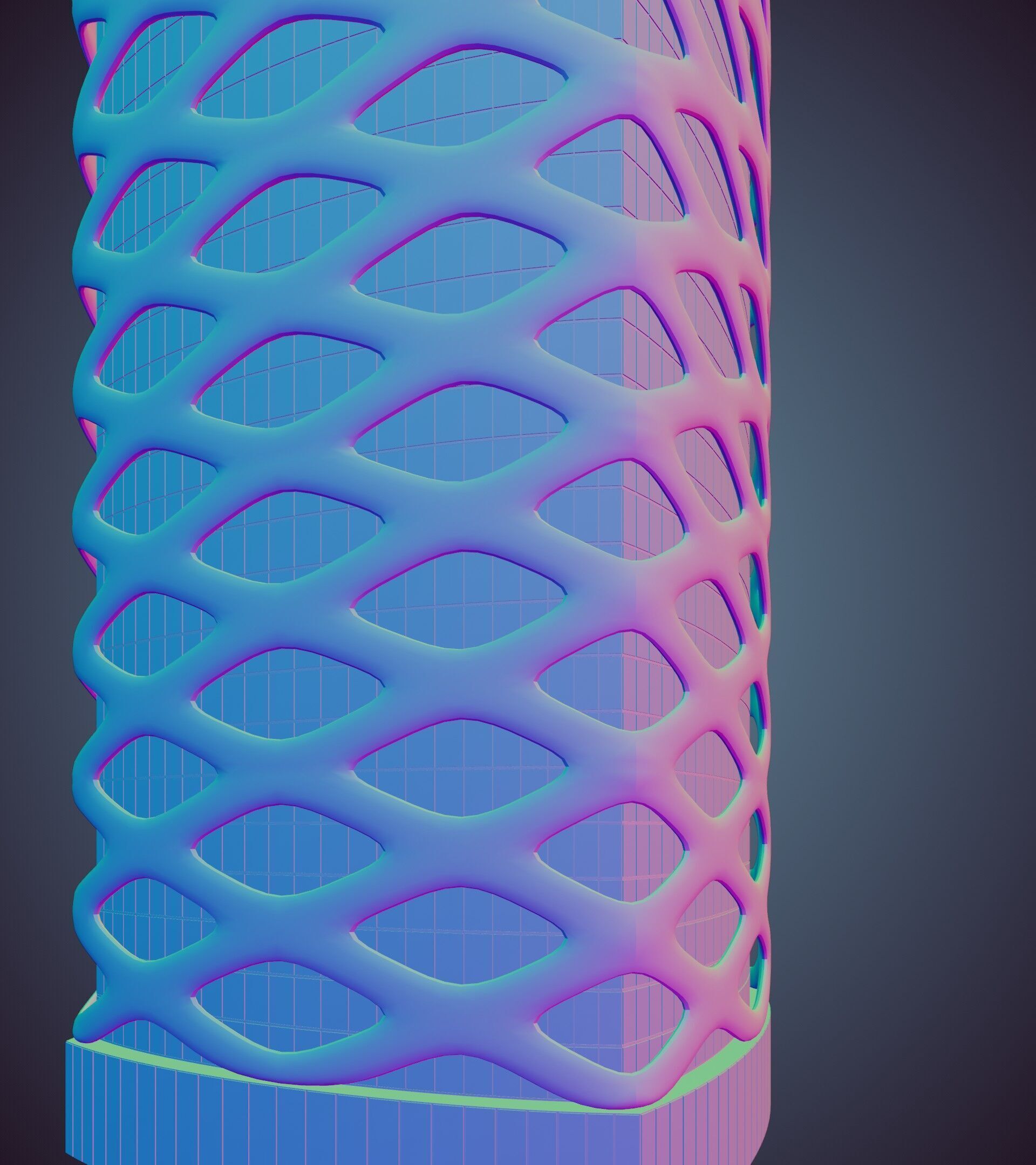 Parametric Building 1d13 3D model_38