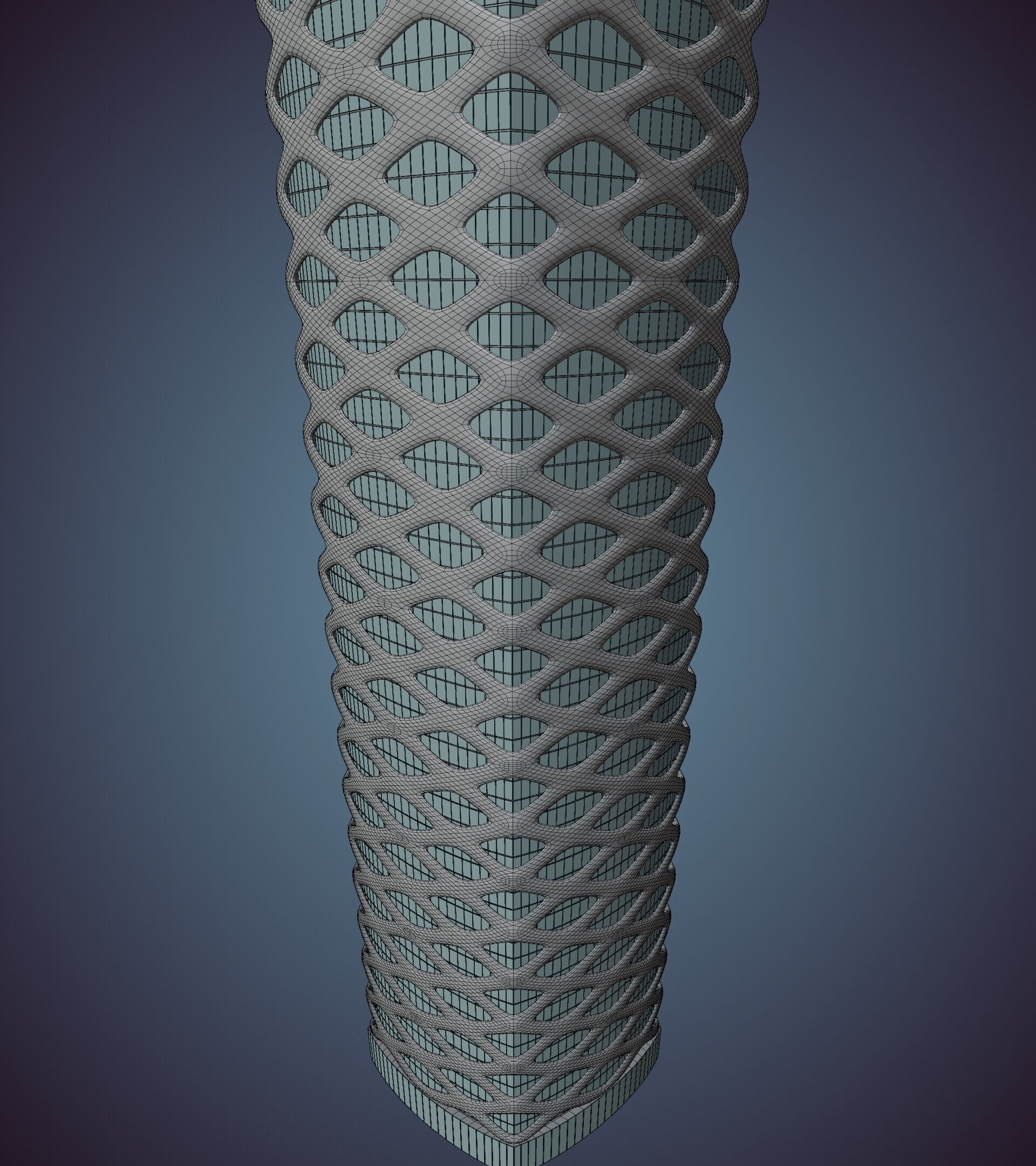 Parametric Building 1d13 3D model_47