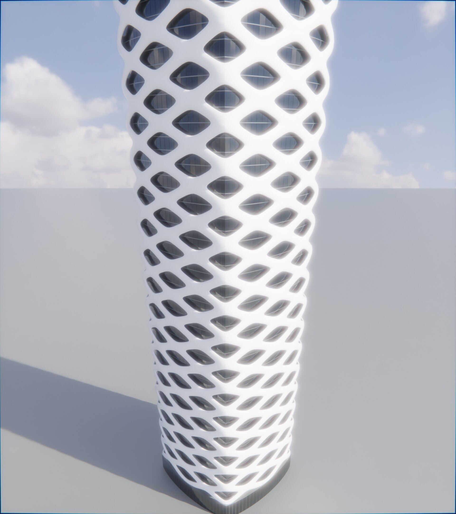 Parametric Building 1d13 3D model_7