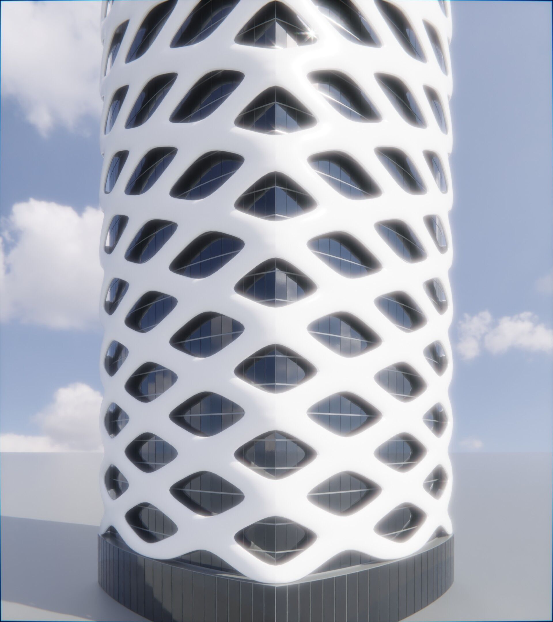Parametric Building 1d13 3D model_10