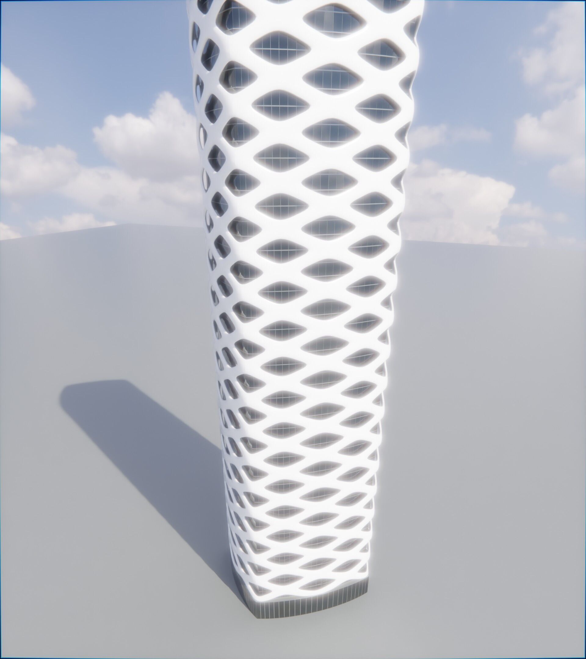 Parametric Building 1d13 3D model_9
