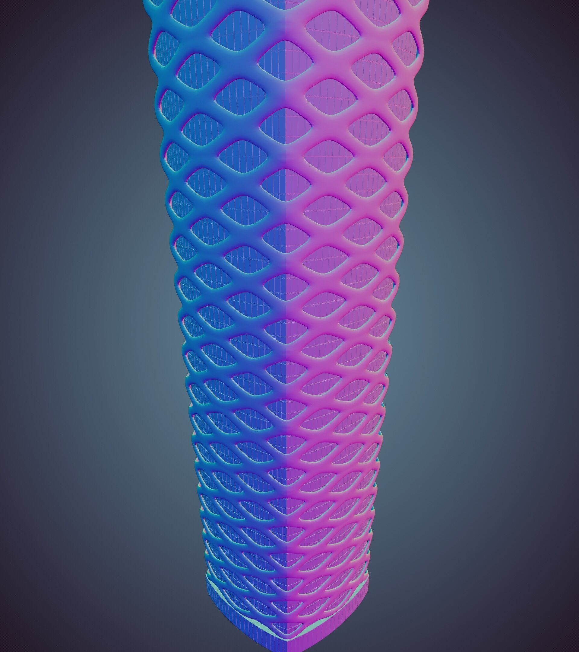 Parametric Building 1d13 3D model_34