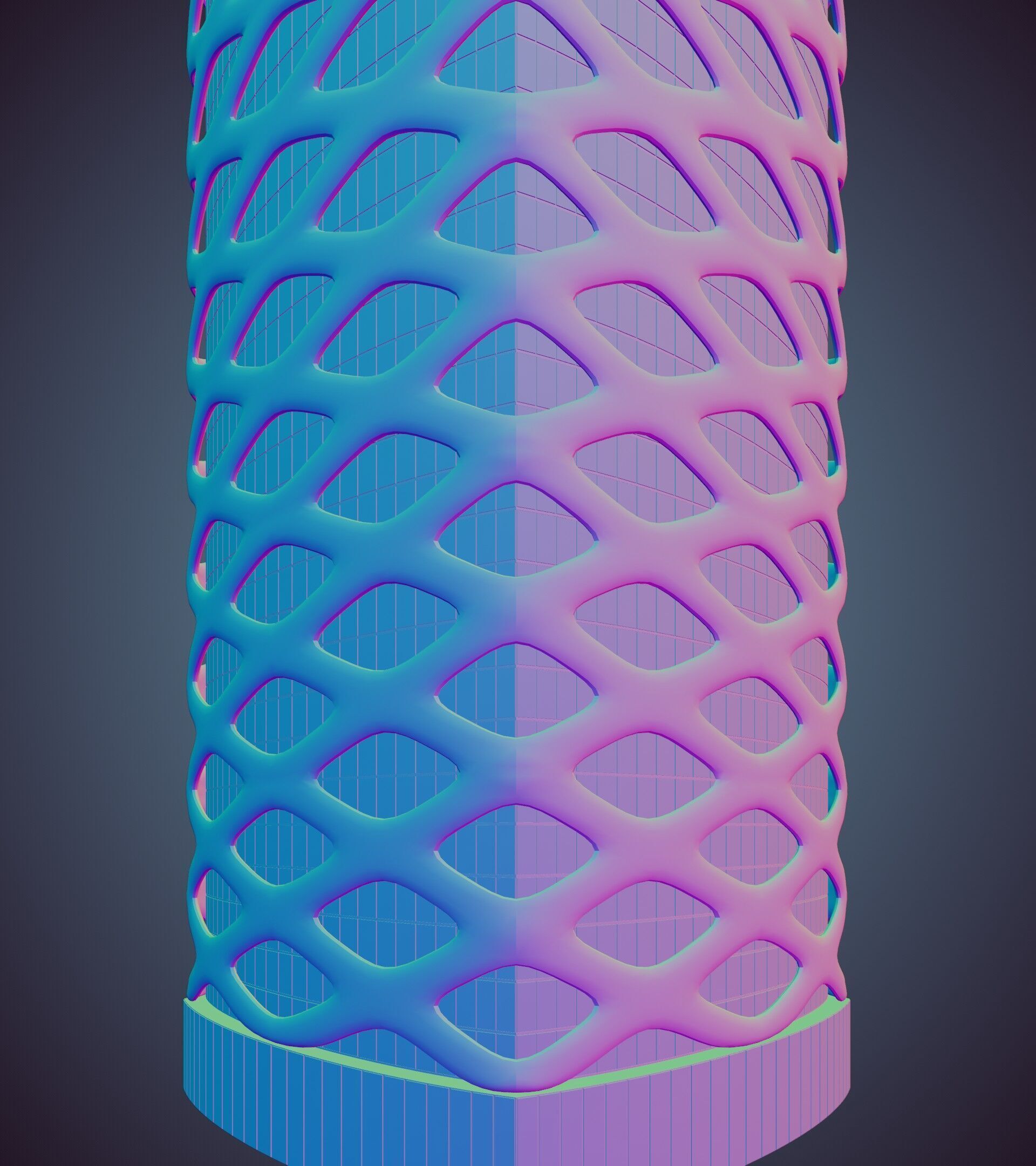 Parametric Building 1d13 3D model_37